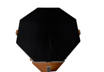 Art Deco Amsterdamse School Octagonal Pedestal Table, 1920s